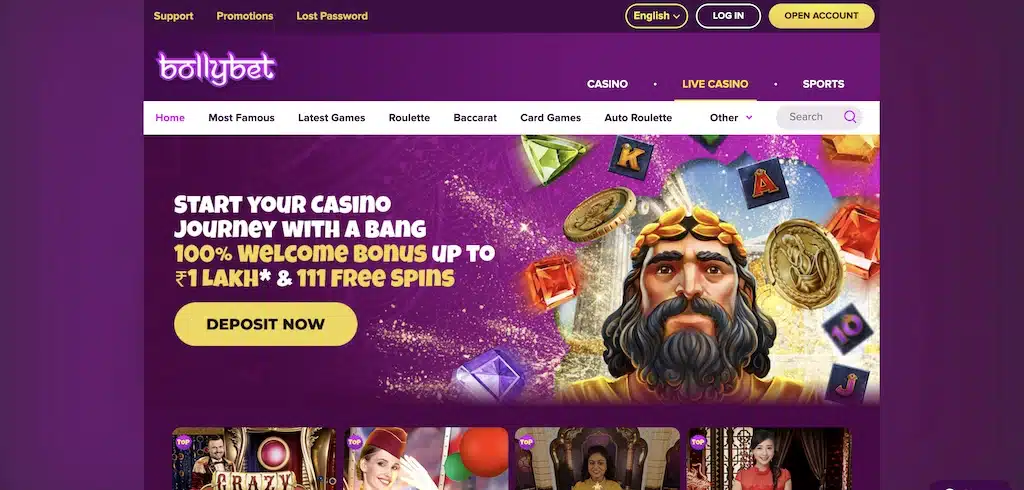 BollyBet Casino India